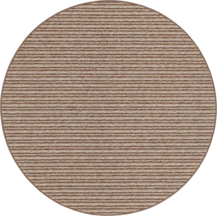 Actual product image Snapstyle Striped Berber Carpet Marta Round (133 x 133 cm)