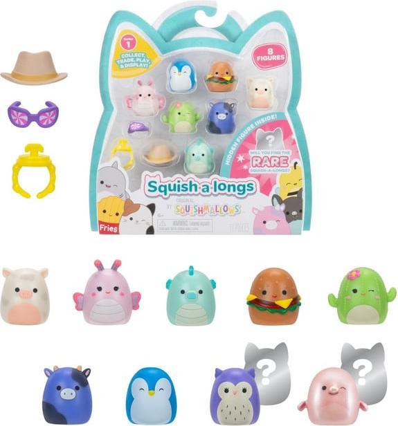 Actual product image Jazwares Sqal - 8 Pack (Asst) (2.50 cm)
