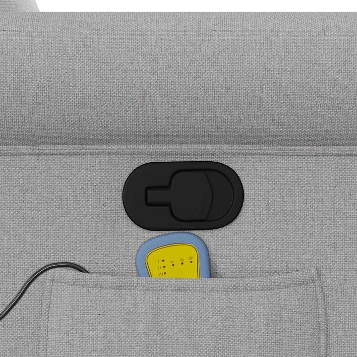 Produktbild VidaXL Massagesessel Wolkengrau Stoff Massage TV-Sessel