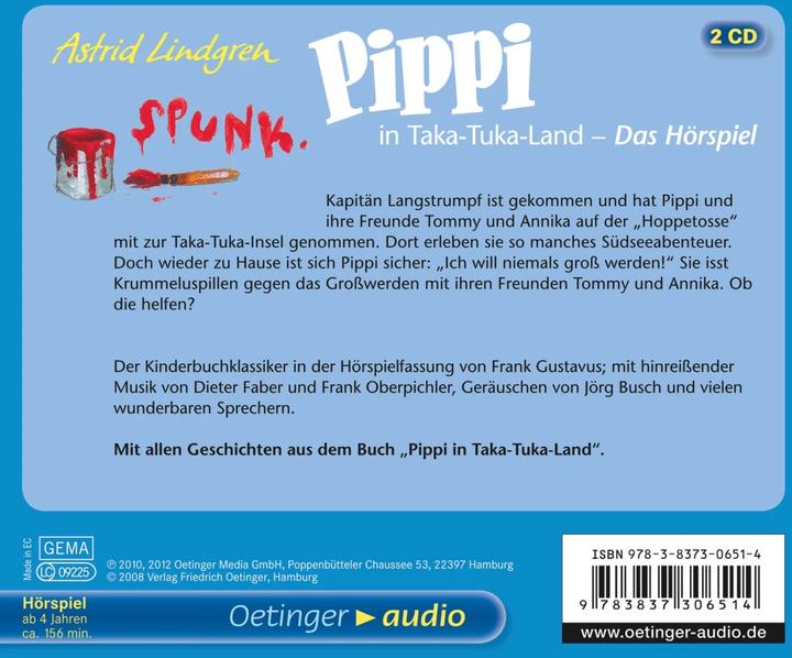 Actual product image Pippi In Taka-tuka-land (Astrid Lindgren, German)