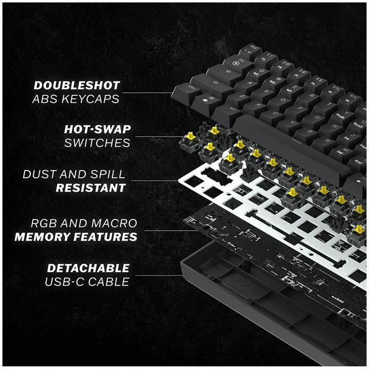 Image du produit HK Gaming GK61 US OPT rose/rouge (DE, Filaire)