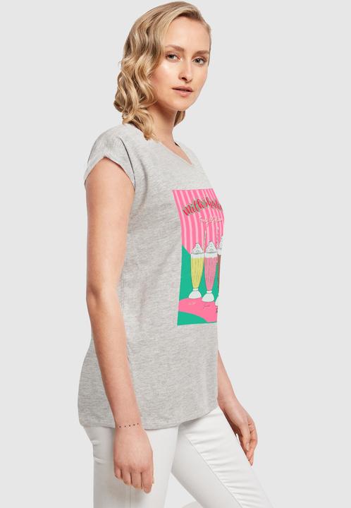 Actual product image Mister Tee MisterTee Ladies Milkshake Tee - Extended Shoulder Tee - 178079 (M)