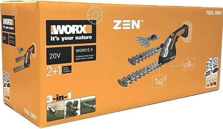 Actual product image Worx WG801E.9 (Cordless hedgecutters)