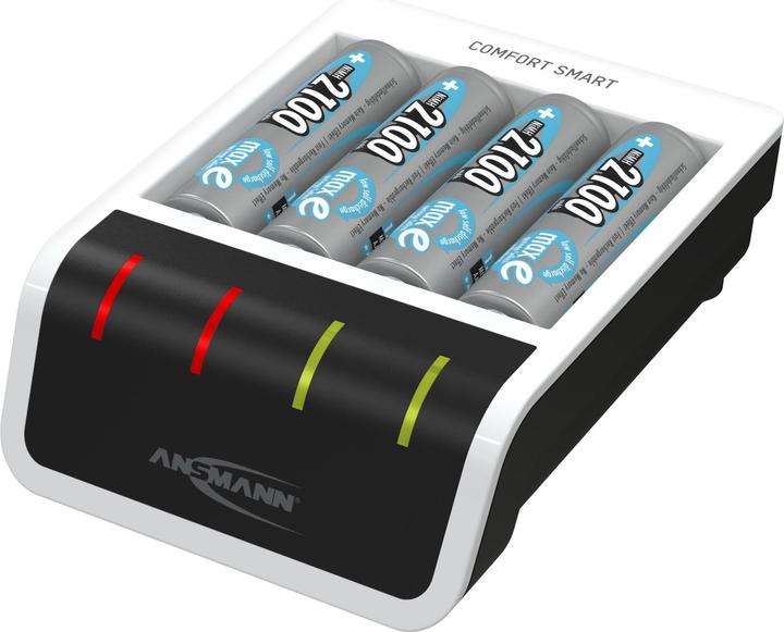 Ansmann Comfort (4 pz., AA, 2100 mAh, Batteria + Caricabatterie)