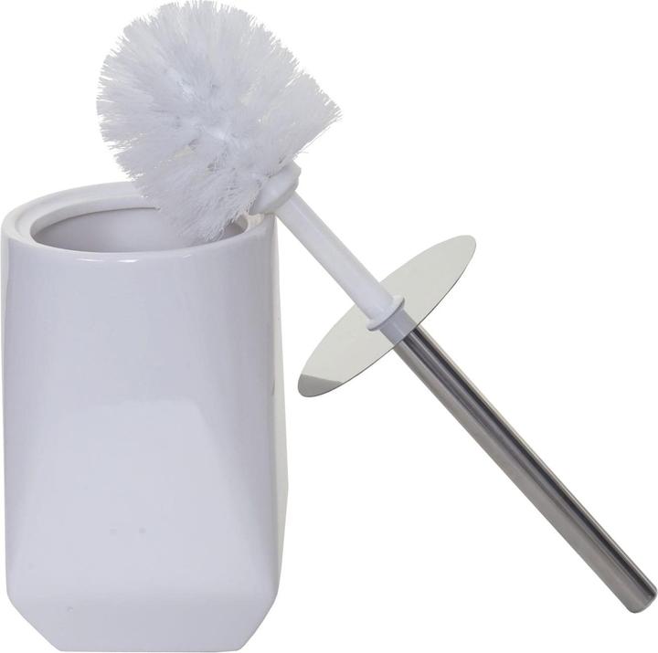 Actual product image Swisshandel24 5-piece bathroom set, WC set Bathroom accessories, ceramic - white 52426