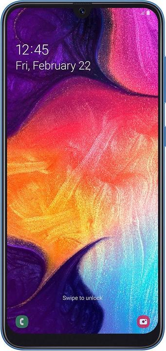 Samsung Galaxy A50 DE-Version (128 GB, Blue, 6.40", Hybrid Dual SIM, 25 Mpx, 4G)