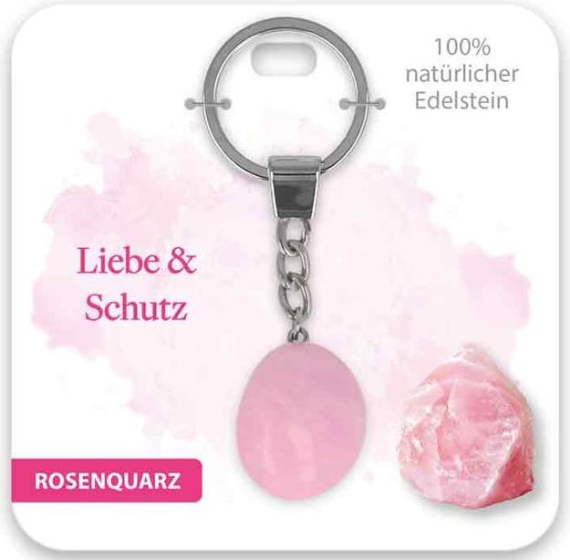 Produktbild BB Klostermannn Schlsselanhnger Edelstein Rosenquarz