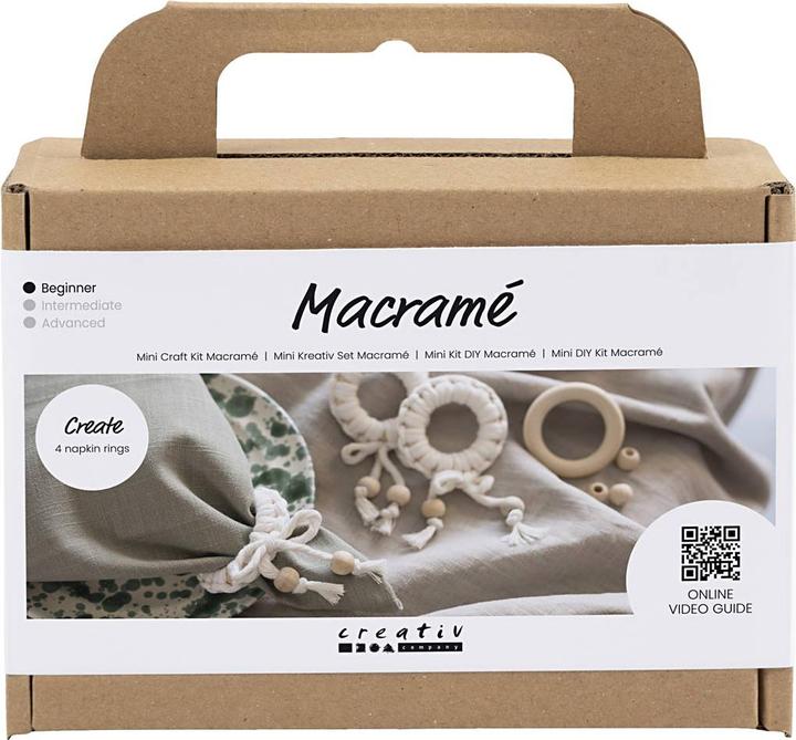 Actual product image Creativ Company Mini Craft Kit - Macramé - Napkin Ring (977627)