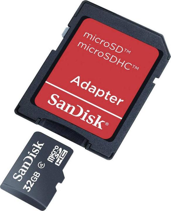 Actual product image SanDisk Imaging microSDHC 32GB (32 GB, microSDHC)