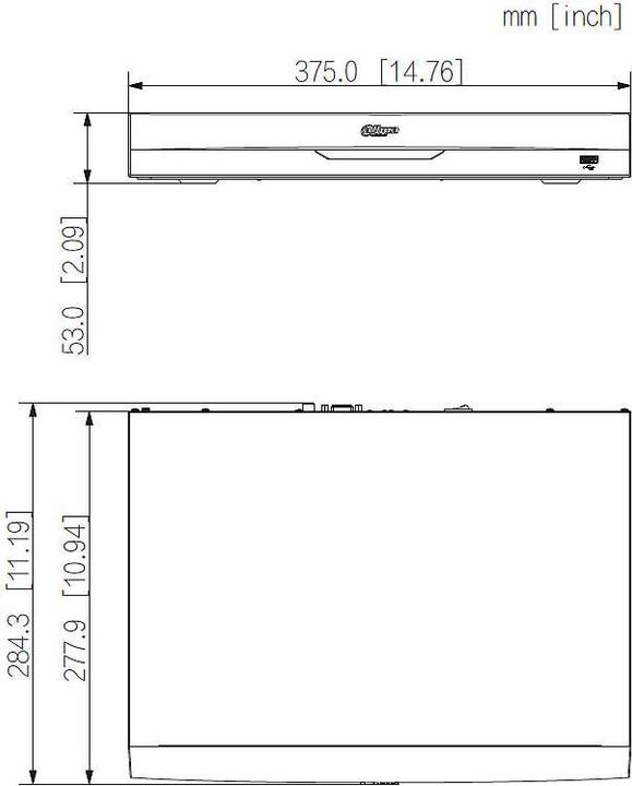 Actual product image Dahua NVR4204-P-EI 4 channel NVR PoE, HDMI/VGA (Network Video Recorder (NVR))