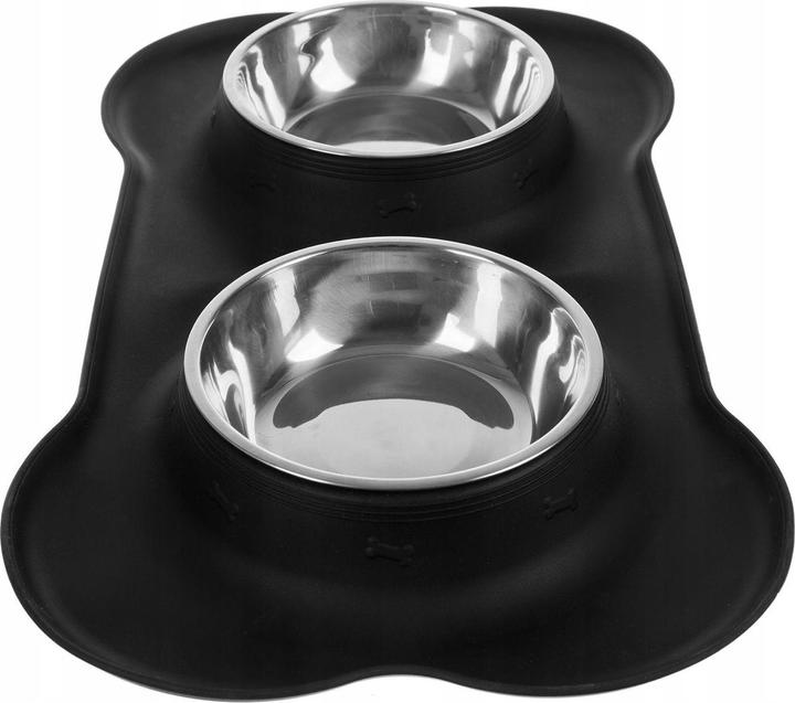 Immagine prodotto Purlov Doppia ciotola per cane e gatto - 2 x 450 ml (0.90 l)