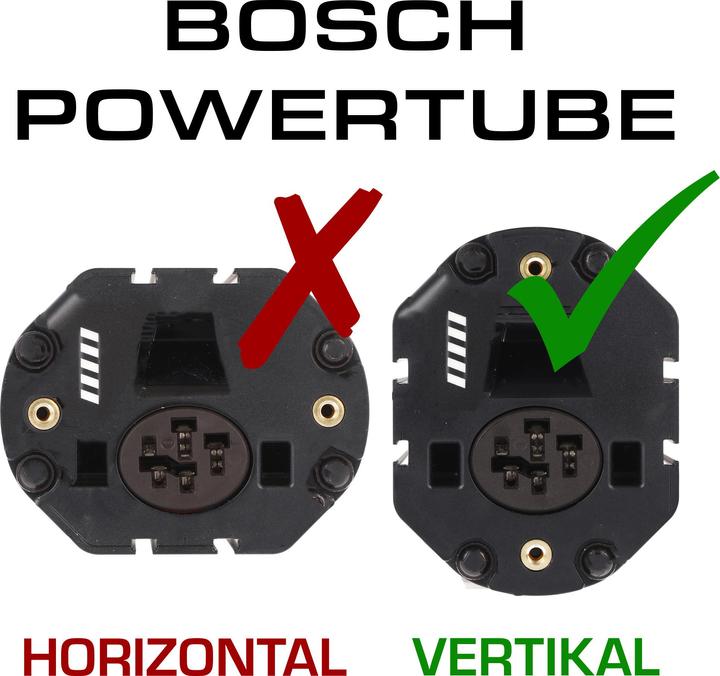 Image du produit E-Bike-Vision Batterie Bosch Active (Plus) / Performance (CX) 36 V 630Wh, Intube vertical (630 Wh, Batterie pour vélo électrique)