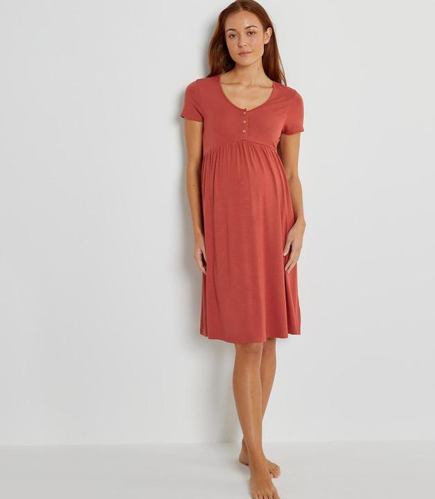 Image du produit La Redoute Collections Chemise de nuit pour la grossesse et l'allaitement (42)