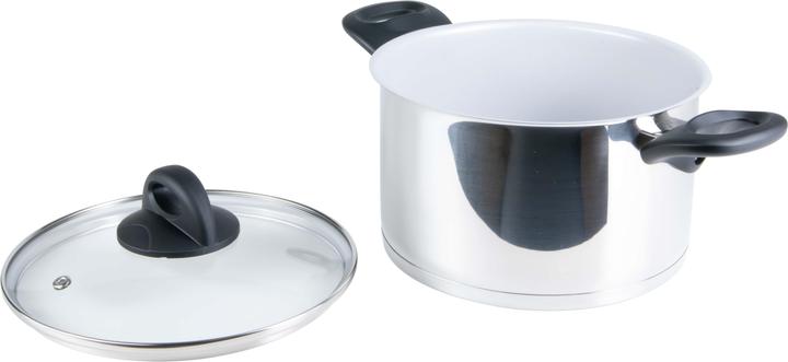 Actual product image Genius Cera Steel pot 20cm ed (20 cm, Pot, Stainless steel)
