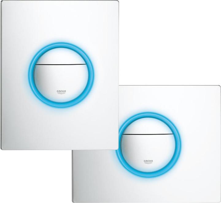 Produktbild Grohe Nova Light Betätigugsplatte, mit effektvollem LED-Licht, chrom