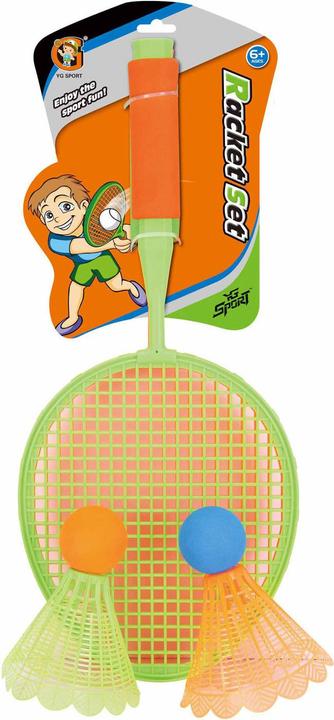 Produktbild YG Sport Badminton-Set, grosse Federbälle