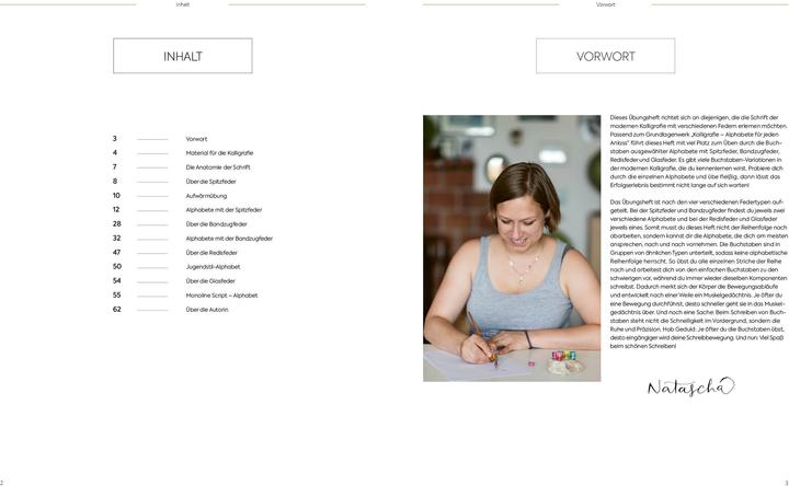 Immagine prodotto Kalligrafie Alphabete – Das praktische Übungsheft (Tedesco, Natasha Safarik, 2021)