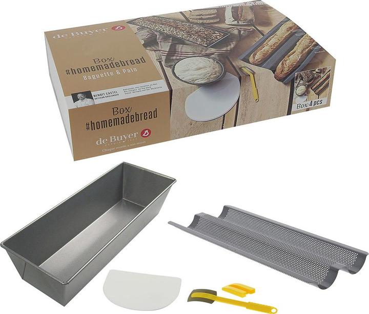 Immagine prodotto de Buyer Set di 4 #HOMEMADEBREAD: 2 MOULES+GRIGNETTE+PATO DI COCCO, 35cm