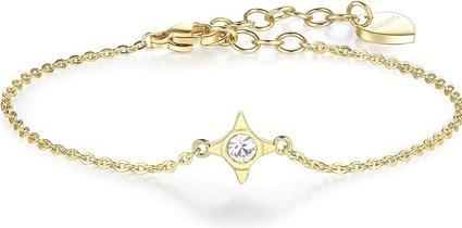 Sagapo S'Agapõ - Gold-plated bracelet with a star Click SCK15