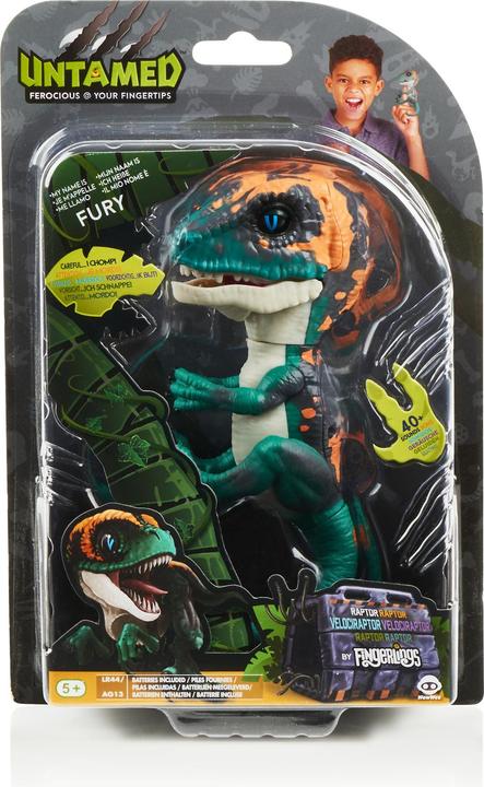 Actual product image WowWee Fingerlings Dino Baby Velociraptor assorted colours