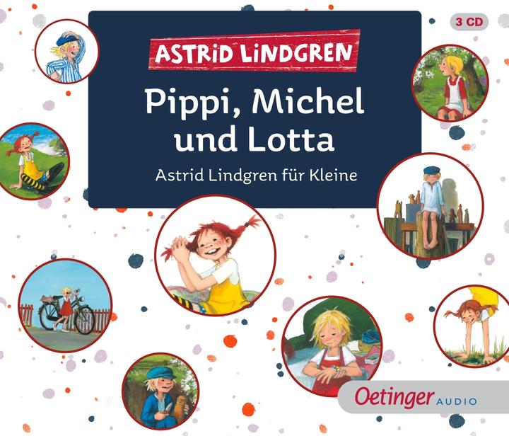 Actual product image Pippi, Michel and Lotta (Astrid Lindgren, Katrin Angel King, Kay Poppe, Ursula Illert, Frank Gustavus, Peter fights, Thyra Dohrenburg, Anna-Liese Kornitzky, Cäcilie Heinig, Charles Kurt Peters, German)
