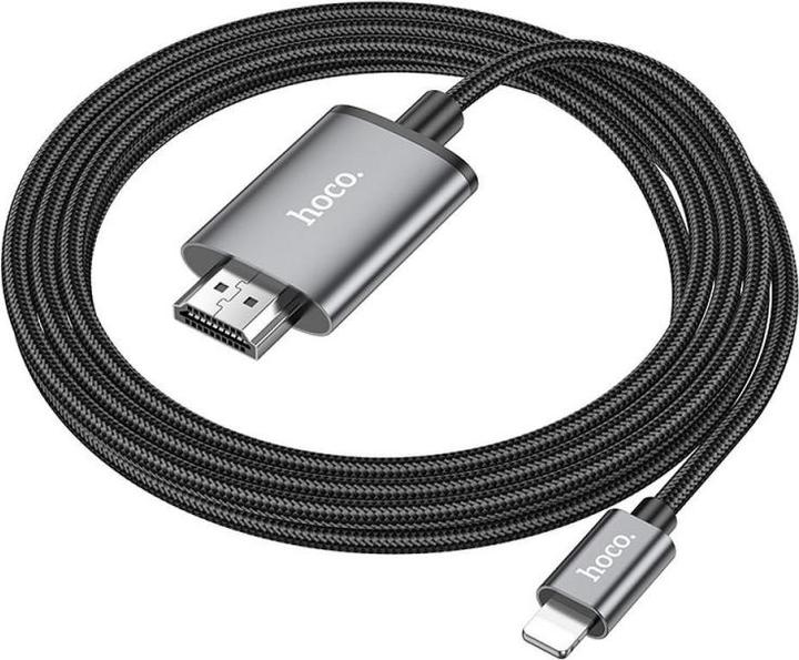 Produktbild Hoco Lightning to HDMI Video Kabel UA27, 2m, Grau