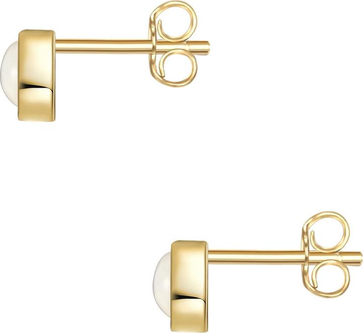 Actual product image Glanzstücke München Ladies Sterling Silver Mother of Pearl Yellow Gold - 28547 (Sterling Silver)