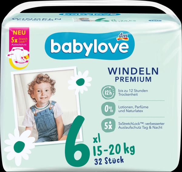 Actual product image dm babylove Premium-Windeln (Size 6, Pack, 32 Piece)