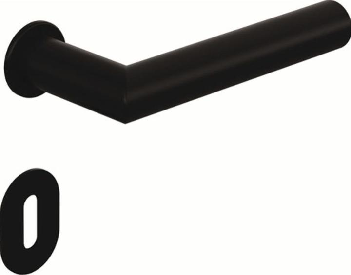 Actual product image Hewi Pair of lever handles 162PBM/162PBMV/162PBMX PVC-U 90m-90m with mini lever handle rose Square (Door handle)