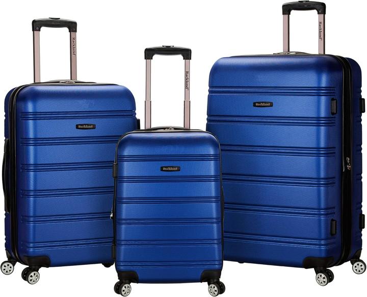 Image du produit Rockland 3-teiliges Melbourne Hartschalen-Koffer-Set (93.60 l, Bagage à main (jusqu'à 50l), M (50 - 90l), L (90 - 115l))