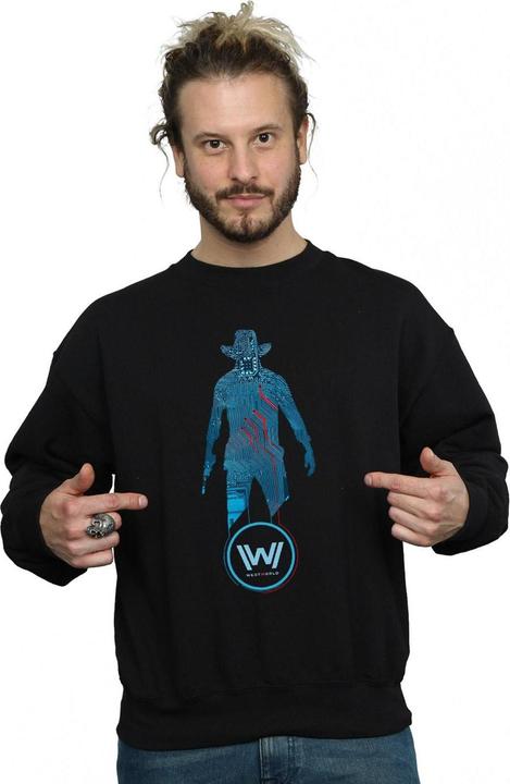 Produktbild Westworld Digital Man In Black Sweatshirt (L)