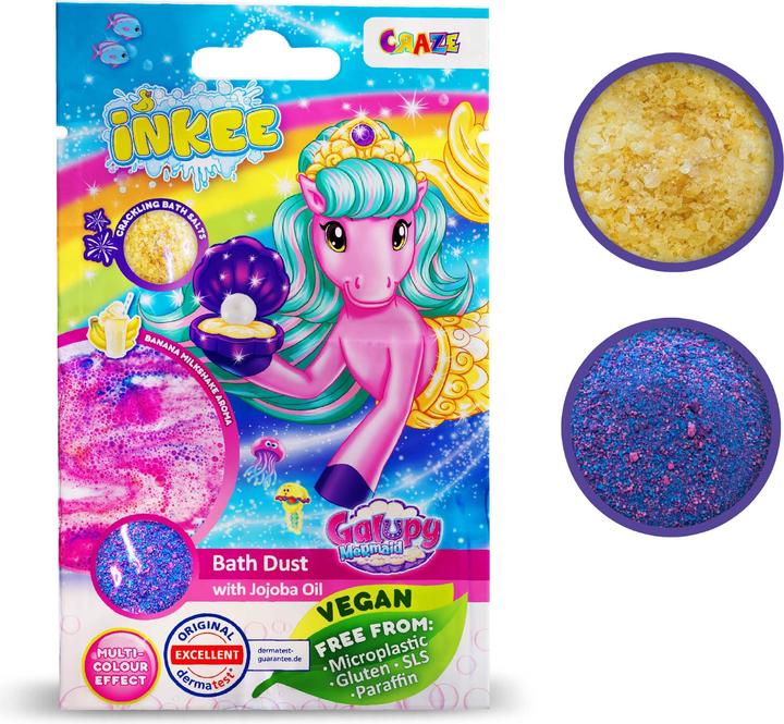 Actual product image Craze Inkee Galupy bath dust with crackle (Bath salts)