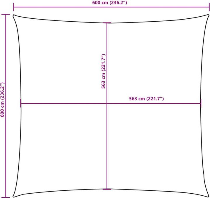 Image du produit VidaXL Sonnensegel (600 x 600 cm)