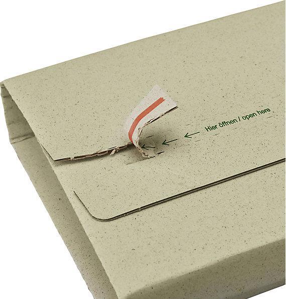 Image du produit Terra Emballage universel en papier d'herbe, gris vert, L x l 325 x 250 mm, à partir (1 x)