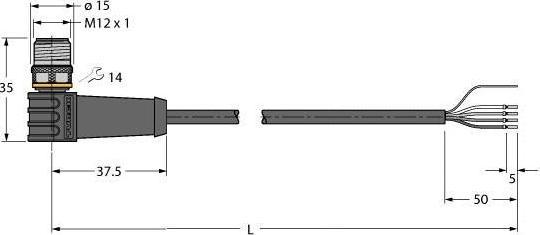Produktbild Turck Anschlussleitung (5 m)
