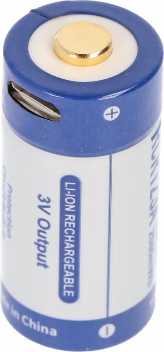 Produktbild Keeppower RCR123A 3.0 Volt 880mAh 1,5A Lithium Ionen Akku 16340, wiederaufladbar nur über micro USB (1 Stk., 16340, 880 mAh)