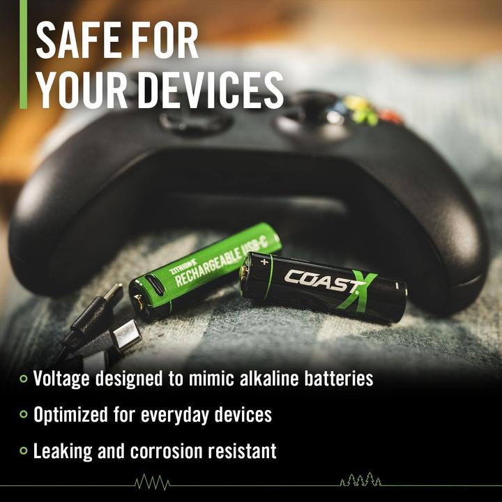 Immagine prodotto Coast Zithion-X USB-C (4 pz., AA, 2400 mAh)
