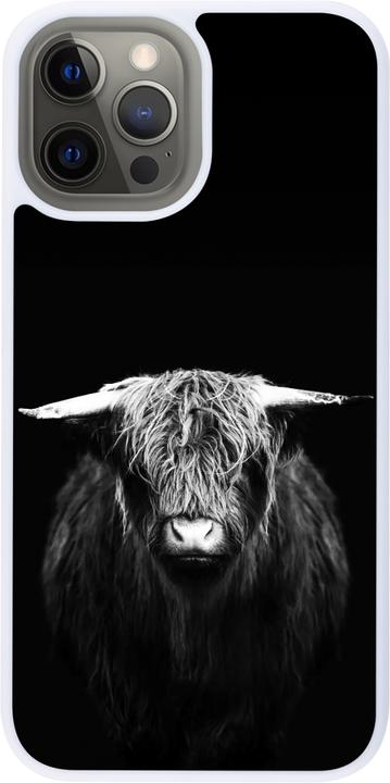 Immagine prodotto PhoneLook Copertina in silicone bianco Highland vitello nero (Apple iPhone 12 Pro Max)