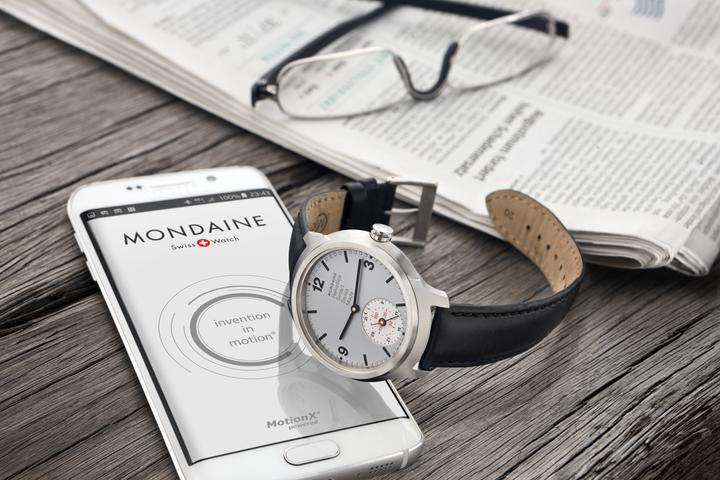 Produktbild Mondaine Helvetica Connected Limited Edition 1957 (Analoguhr, Swiss Made, Hybrid Uhr, 44 mm)