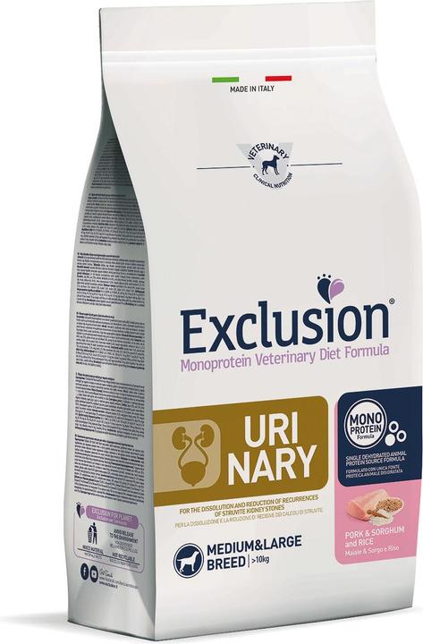 Actual product image Exclusion Urinary Medium & Large Breed Pork (Adult, Senior, 1 pcs., 12000 g)