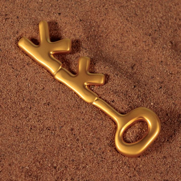 Image du produit Fanattik Réplique de Bob l'éponge Clé de crabe plaquée or 24k