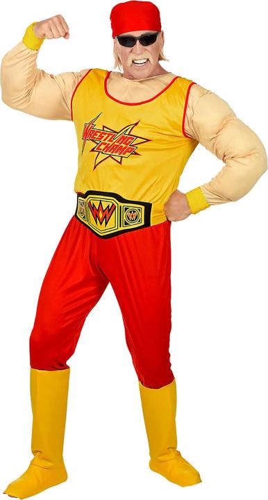 Image du produit Widmann WRESTLING CHAMP (maillot de corps, pantalon, ceinture, couvre-bottes, bandana), L (L)