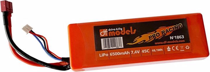 Image du produit DF-Models Pack LiPo 2S - 7,4 Volt - 6500mAh, 45C - carré (7.40 V, 6500 mAh)