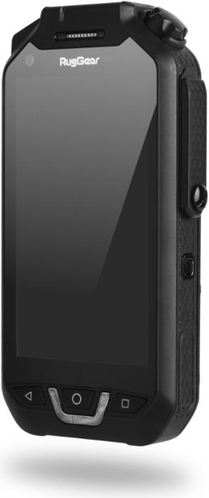 Actual product image Rug Gear RG725 (32 GB, Black, 4", Dual SIM, 13 Mpx, 4G)