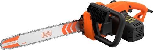 Actual product image Black & Decker 2200 watt chainsaw, 45cm bar length, tool-free chain tensioner (Electric chain saw)