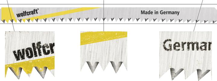 Immagine prodotto wolfcraft wolfcraft 2 Stichsägeblätter HCS L=130mm T-Schaft