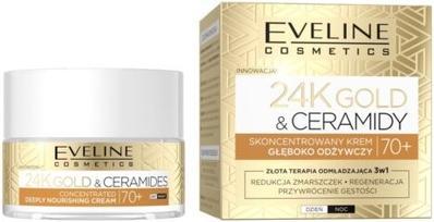 Eveline Cosmetics 24K Gold & Ceramides Concentrated Deeply Nourishing Day & Night Cream 70+ 50Ml (50 ml, 24h Creme)