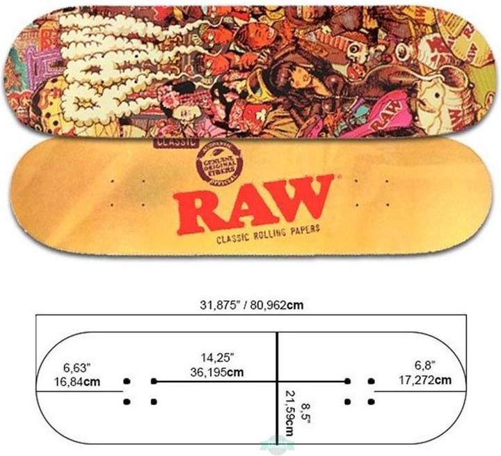 Actual product image RAW Street Skateboard Japan & Classic 8.5" (31.87")