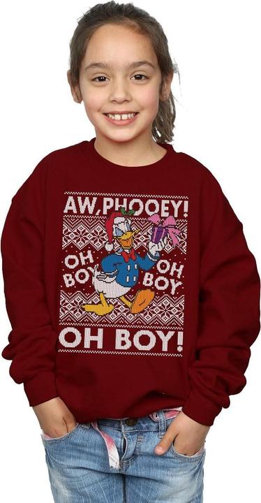 Immagine prodotto Disney Donald Duck Christmas Fair Isle Felpa Ragazze (152, 158)
