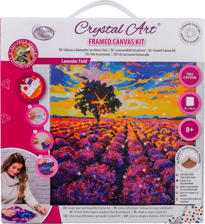 Immagine prodotto Craft Buddy Quadro su tela Campo di lavanda 30x30 cm